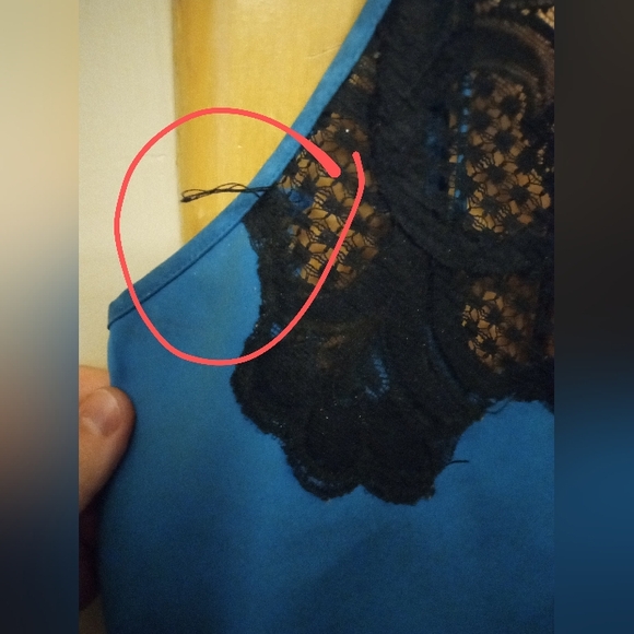 Victoria's Secret gold label blue slip dress size small - Picture 4 of 4